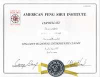 Earn your Certificate of Completion from the American Feng Shui Institute!